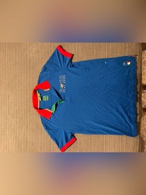 Hugo Boss Blue Polo with Italy design